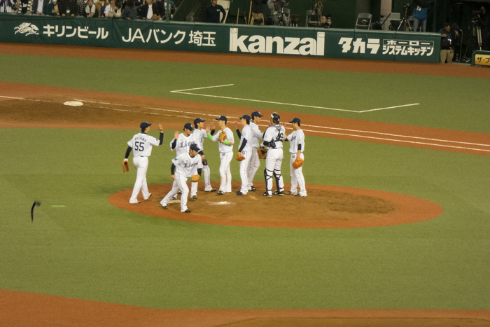 西武勝利!