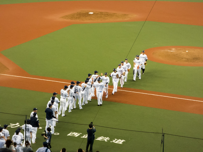 西武勝利!