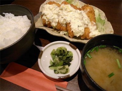 とりじん「チキン南蛮膳」