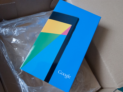 Nexus7(2013)の32Gをポチったら、さっそく届きました。