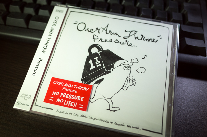 OVER ARM THROW「Pressure」(9月20日発売)が届いたっ！