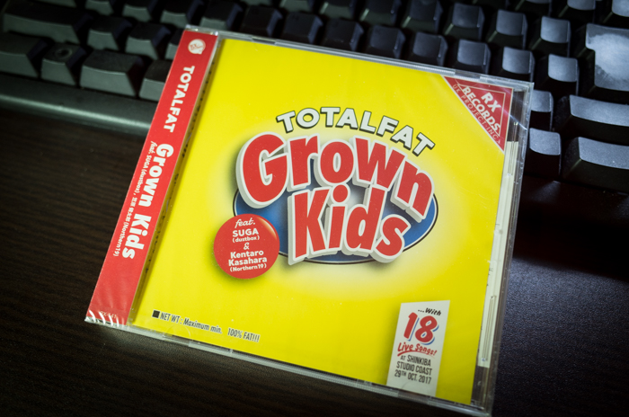 TOTALFAT「Grown Kids」(1月24日発売)が届いたっ！