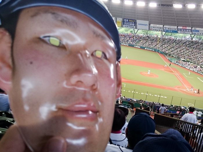 超リアル3Dプレイヤーズおめんを貰ってきたっ！「西武ｘ日ハム」(第9戦)