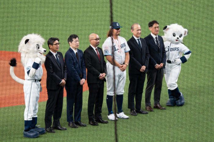 高橋光成投手 通算1,000投球回達成連盟表彰式