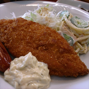 白身魚フライ定食