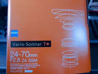Vario-Sonnar T*ズームレンズ 24-70mm F2.8 ZA SSM(SAL2470Z)